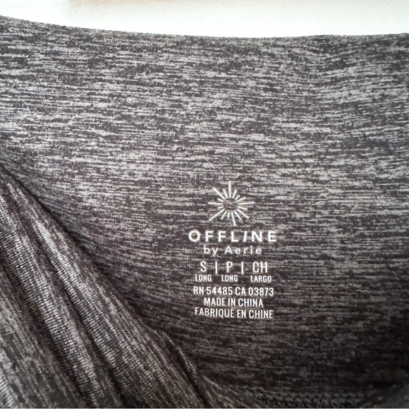 Aerie Offline Fold Over Joggers Leggings Dark Gray — Size S Long - Picture 6 of 6